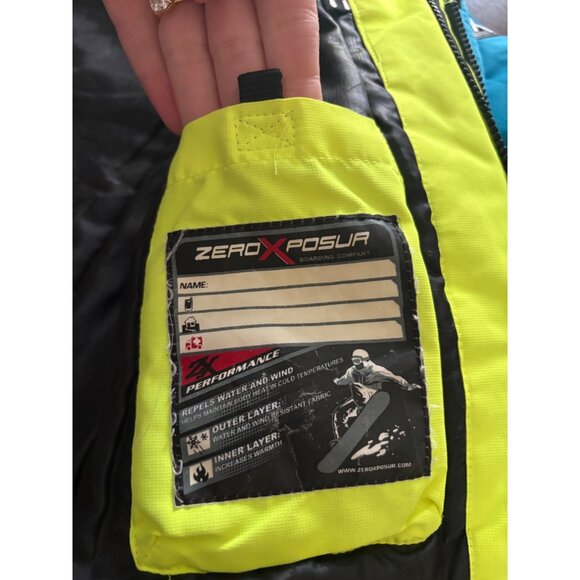 ZeroXposur Thruster Colorblock Boys Winter Jacket Coat Size Kids 10-12 or Medium - Picture 11 of 14